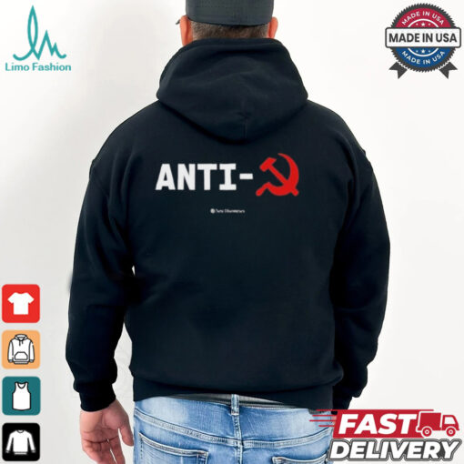 James Lindsay Wearing Anti Communist Symbol New Discourses Shirt