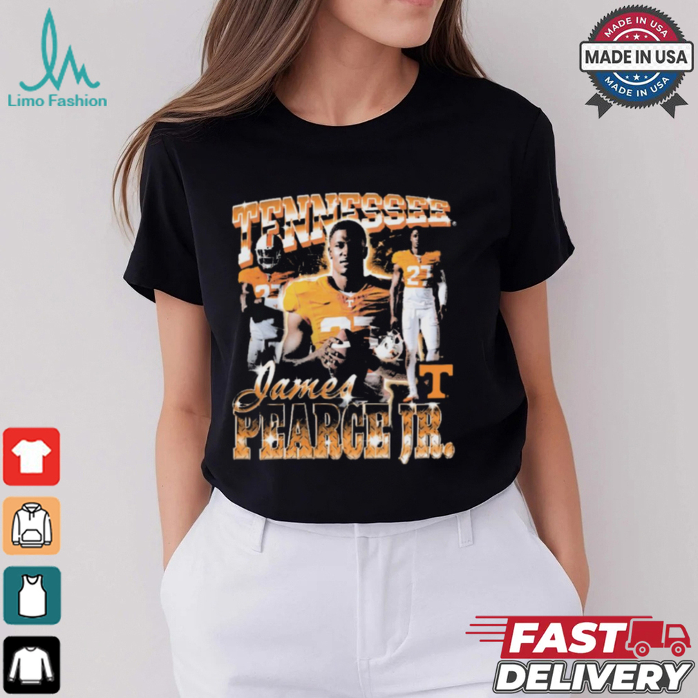 James Pearce Jr. Tennessee Volunteers 90s Graphic t shirt James Pearce Jr. Tennessee Volunteers 90s Graphic t shirt