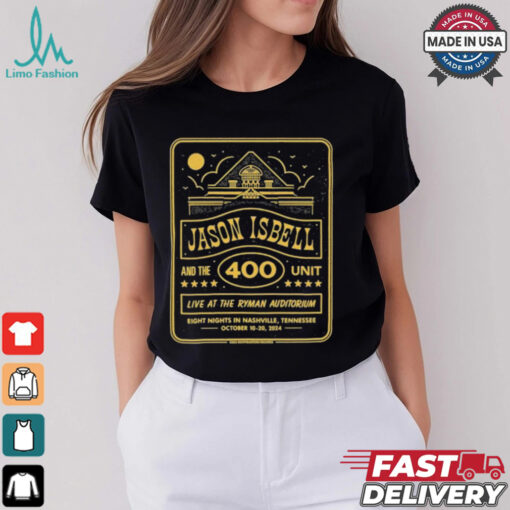 Jason Isbell 400 Unit Tour Nashville, TN October 10 2024 T Shirt