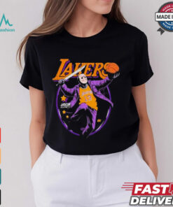 Jason Voorhees x NBA Los Angeles Lakers Graphic 2024 t shirt