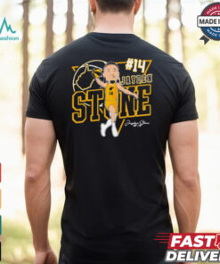 Jayden Stone 14 West Virginia Mountaineers basketball Caricature Signature t shirt