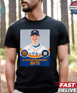 Joe Espada 1st YR AS Astros Manager 88 73 Poster t shirt