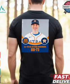 Joe Espada 1st YR AS Astros Manager 88 73 Poster t shirt