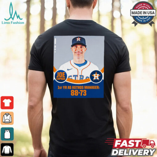 Joe Espada 1st YR AS Astros Manager 88 73 Poster t shirt