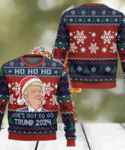 Joe’s Got To Go Trump 2024 Hohoho Ugly Christmas Sweater