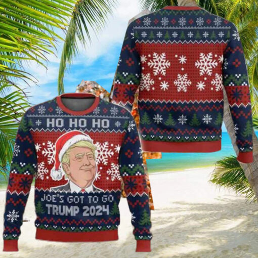 Joe’s Got To Go Trump 2024 Hohoho Ugly Christmas Sweater