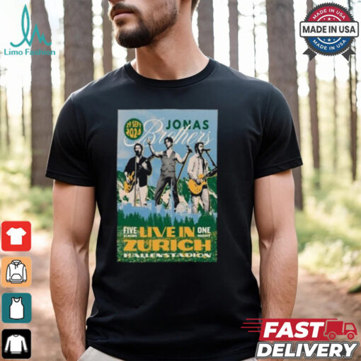 Jonas Brothers September 29 2024 Live At Zurich, Hallenstadion Concert Shirt