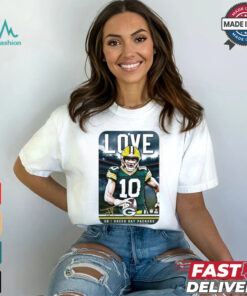 Jordan Love Green Bay Packers football 2024 signature poster shirt