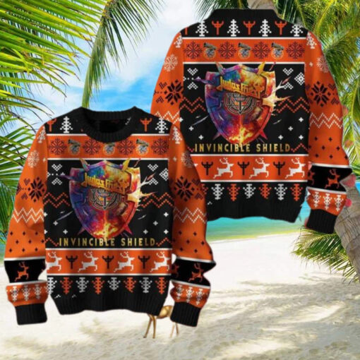 Judas Priest Invincible Shield Ugly Christmas Sweater Chirstmas Gifts 2024 Xmas For Family And Friends Ugly Sweater