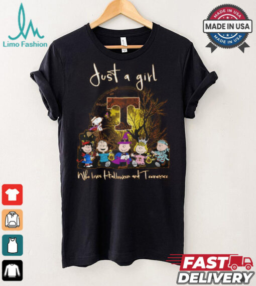 Just A Girl Who Love Halloween And Tennessee Volunteers Unisex T Shirt