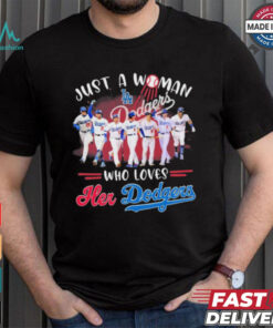 Just A Woman Who Loves Her Los Angeles Dodgers NLCS Shirt