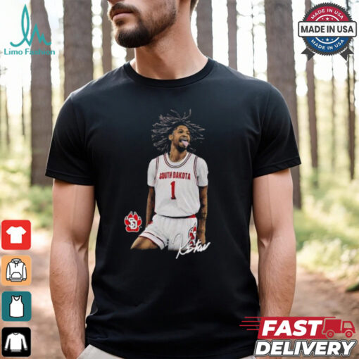 Kaleb Stewart South Dakota Coyotes signature 2024 shirt