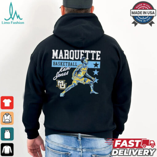 Kam Jones Marquette Golden Eagles basketball cartoon shirt