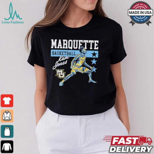 Kam Jones Marquette Golden Eagles basketball cartoon shirt