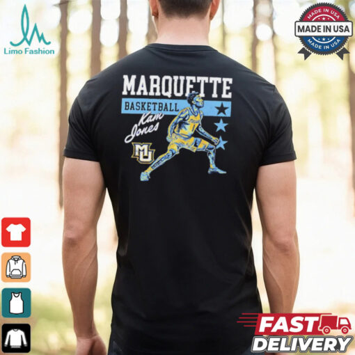 Kam Jones Marquette Golden Eagles basketball cartoon shirt