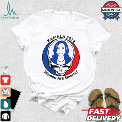 Kamala Harris Grateful Dead 2024 women are smarter shirt