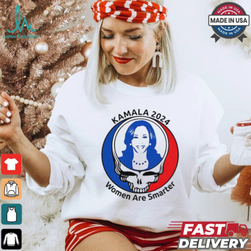 Kamala Harris Grateful Dead 2024 women are smarter shirt