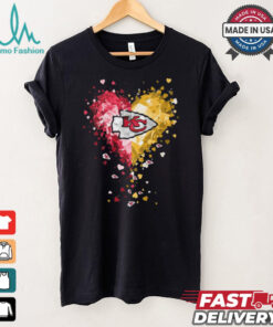 Kansas City Chiefs Crystal Heart Shirt