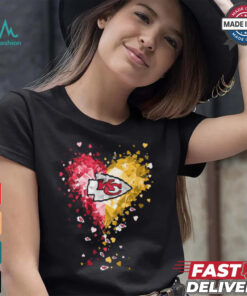 Kansas City Chiefs Crystal Heart Shirt