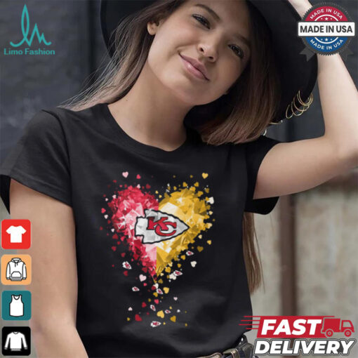 Kansas City Chiefs Crystal Heart Shirt