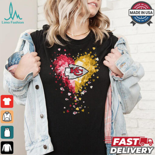 Kansas City Chiefs Crystal Heart Shirt