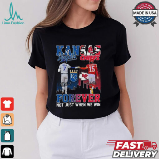 Kansas City Royals Bobby Witt Jr. Kansas City Chiefs Patrick Mahomes Stars Forever Not Just When We Win T shirt