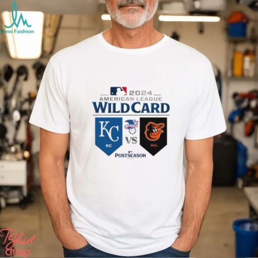 Kansas City Royals Vs Baltimore Orioles 2024 AL Wild Card Game T Shirt