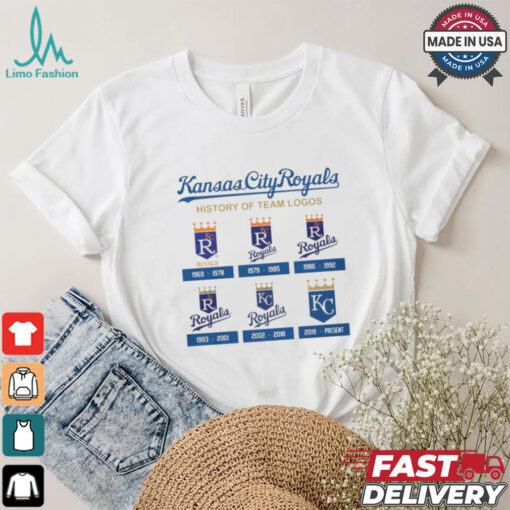 Kansas City Royals history of team logos shirt