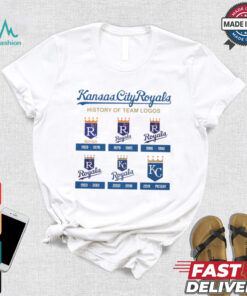 Kansas City Royals history of team logos shirt