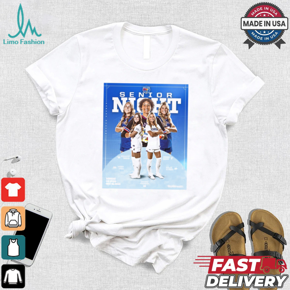 Kansas Jayhawks Vs Utah State Senior Night 2024 Poster t shirt Kansas Jayhawks Vs Utah State Senior Night 2024 Poster t shirt