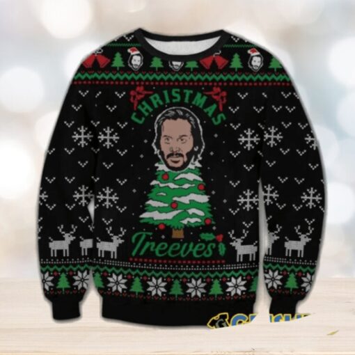 Keanu Reeves Christmas Funny Ugly Sweater