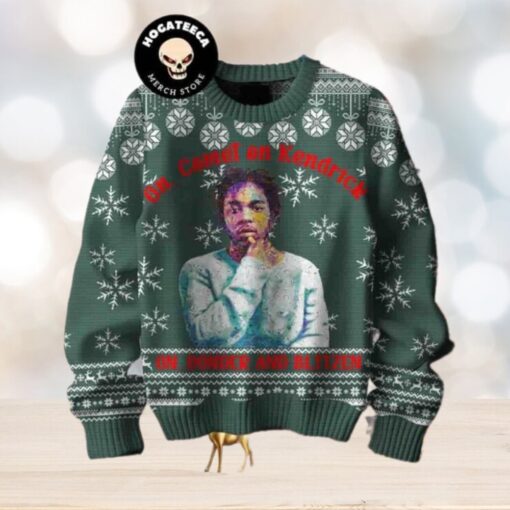 Kendrick Lamar On Donder And Blitzen Christmas Sweater Chirstmas Gifts 2024 Xmas For Family And Friends Ugly Sweater