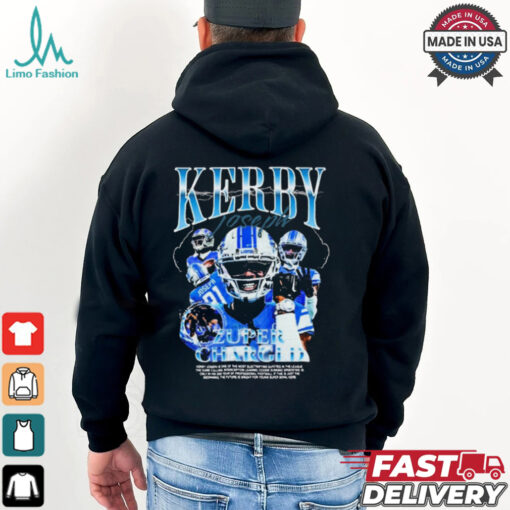 Kerby Joseph Zuper Charged Detroit Lions NFL t shirt