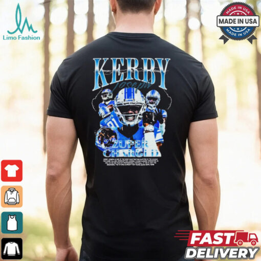 Kerby Joseph Zuper Charged Detroit Lions NFL t shirt