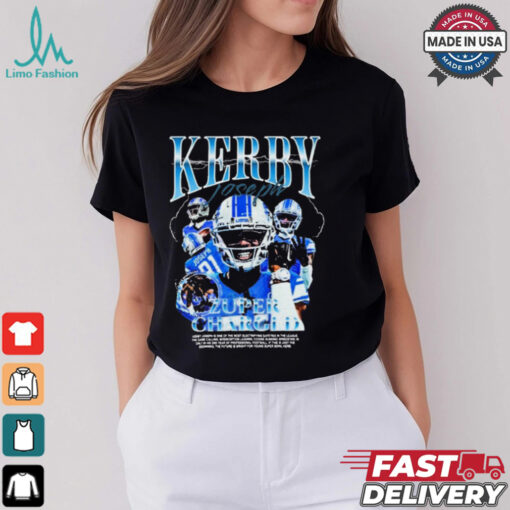 Kerby Joseph Zuper Charged Detroit Lions NFL t shirt