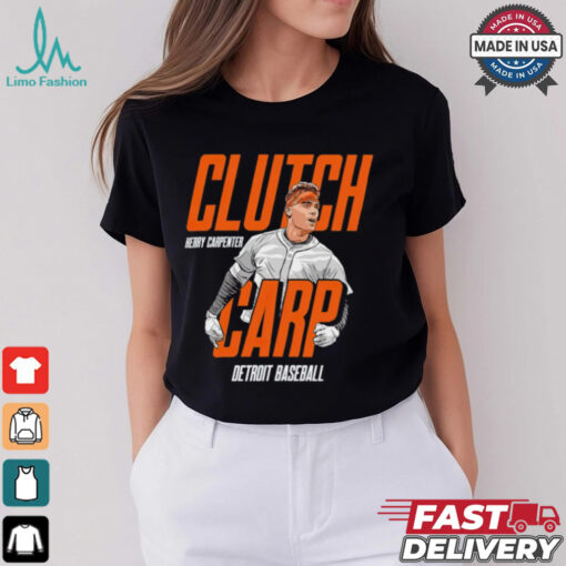 Kerry Carpenter Clutch Carp Detroit Tigers baseball shirt