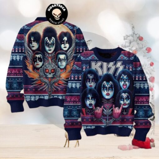 Kiss Band I Love You Christmas Sweater Chirstmas Gifts 2024 Xmas For Family And Friends Ugly Sweater