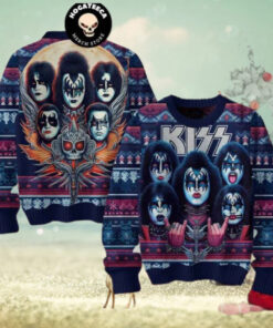 Kiss Band I Love You Christmas Sweater Chirstmas Gifts 2024 Xmas For Family And Friends Ugly Sweater