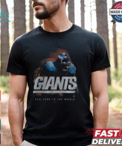 Kith NFL New York Giants Vintage Tee in Nocturnal Blue Shirt