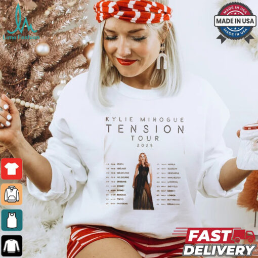 Kylie Minogue Tension Tour 2025 Hoodie T Shirt