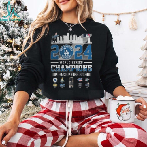 LA Dodgers 8 Time World Series Champs 2024 Commemorative Shirt