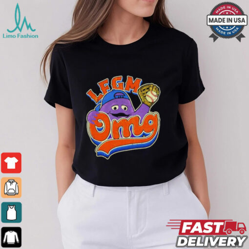 LFGM OMG Grimace New York Mets retro shirt