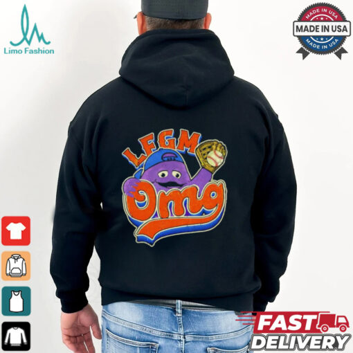 LFGM OMG Grimace New York Mets retro shirt