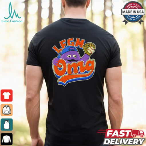 LFGM OMG Grimace New York Mets retro shirt