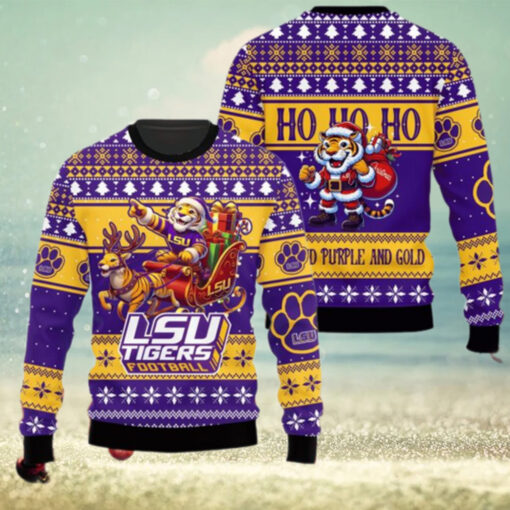 LSU Tigers Football NCAA Ugly Christmas Sweaters