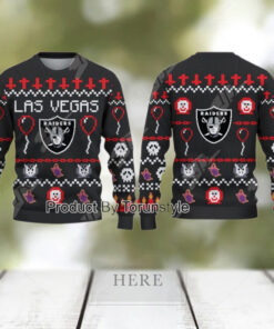 Las Vegas Raiders 2024 Happy Halloween Sweater