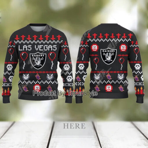 Las Vegas Raiders 2024 Happy Halloween Sweater