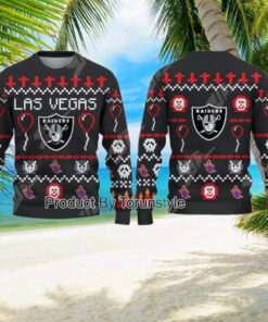 Las Vegas Raiders 2024 Happy Halloween Sweater