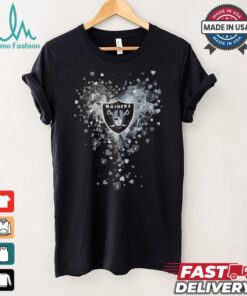 Las Vegas Raiders Crystal Heart Shirt
