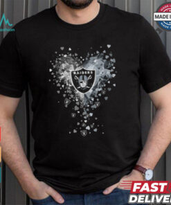 Las Vegas Raiders Crystal Heart Shirt